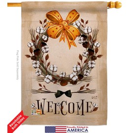 Welcome Southern With Grace House Flag Set Country Living The South Yall Bless Home Particular Area Small Decorative Gift Yard Banner Double-Sided Made In USA 28 X 40
