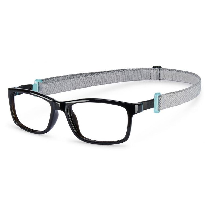 NANOVISTA Unisex Children's FANGAME 3.0 Sunglasses, Black/AZUL GLOW, 50