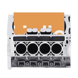 Business Card Pen Holder, Creative Engine Shape Business Card Holder Box Desktop Name Card Organizer for Home Office Supplies