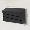xhlokk Wall-Mount Mailbox for Outside, Rust Resistant Mail Box Wall