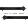 CHDT66 Black Angled Spring Loaded Mud Flap Hangers for Sem