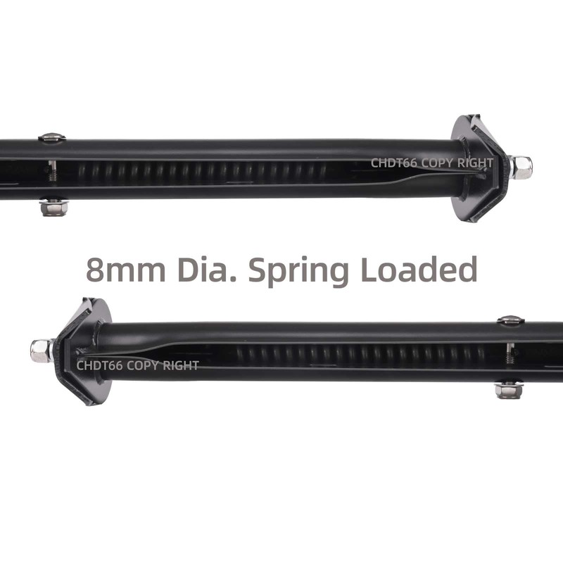 CHDT66 Black Angled Spring Loaded Mud Flap Hangers for Sem