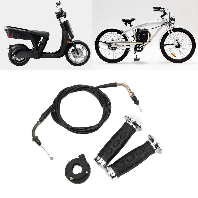 7/8in Twist Throttle Grips with Cable Housing Holder for GY6