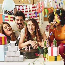 KPOSIYA 100 Pack Favor Boxes 2x2x2 inch Candy Boxes White Gift Boxes with Ribbons for Wedding Baby Shower Decorations Birthday Party Supplies