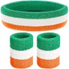 Orange/White/Green Sweatbands Set