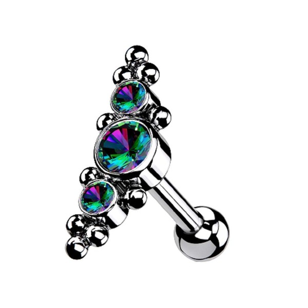 Pierced Owl - 16GA G23 Implant Grade Titanium Threadless Push-in