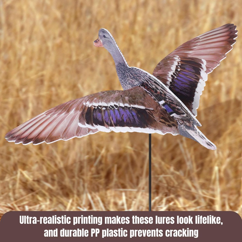 Qualirey Mallard Duck Hunting Party Decoration Large Plastic Mallard Duck