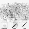200pcs Transparent Push Pins, Plastic Head Drawing Poster Tacks Needle,