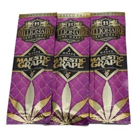 Billionaire Wraps Majestic Grape Flavor (3 Pouches, 2 Wraps Each)