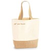 Jack Russell Jute Jute Shopper Shopping Bag Dog Motif Embroidery,