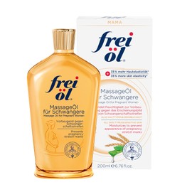 Massage Body Oil for Pregnant Woman – Maternity Skincare Oil, Skin Elasticity Increase by 35% – Prevents Stretch Marks, Safe to use for mom and Baby – Vegan, 200 ml / 6.76 Fl Oz