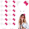 12 Pcs Kitten Cat Ears Headbands Pink Bow Kitty Birthday