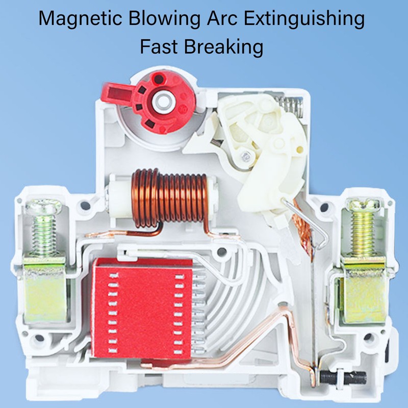 3P Direct Current Circuit Breaker Practical Small Circuit Breaker for