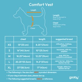 Gooby Comfort Jacket - Warm Water Resistant Zip Up Dog Jacket - Small and Medium Dogs