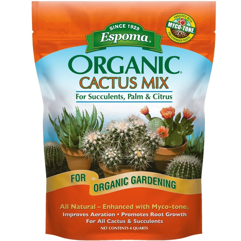 Espoma CA4 4-Quart Organic Cactus Mix, 4 Pack