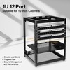 PBAEGAV Patch Panel 12 Port with 12 Pcs Cat6 Keystone