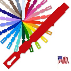 TAGKRAFTERS 5" x 1/2" Red - 2,000 Pcs - Plastic Plant Tags and Labels - Wrap Around Thermal Plastic - Nursery Garden Tree Labels | Made in The USA |