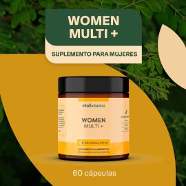 💃🌸 Multivitamínico Mujer + Colágeno | 60 Cápsulas | VitalBotanics | Energía, Belleza & Bienestar