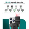 Anyeast Bluetooth Barcode Scanner 2D QR 1D Wireless Back Clip