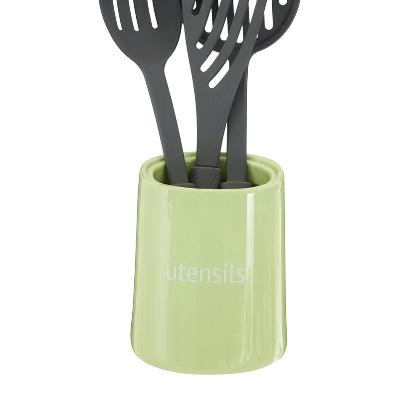 Premier Housewares Fletcher Utensil Jar - Green