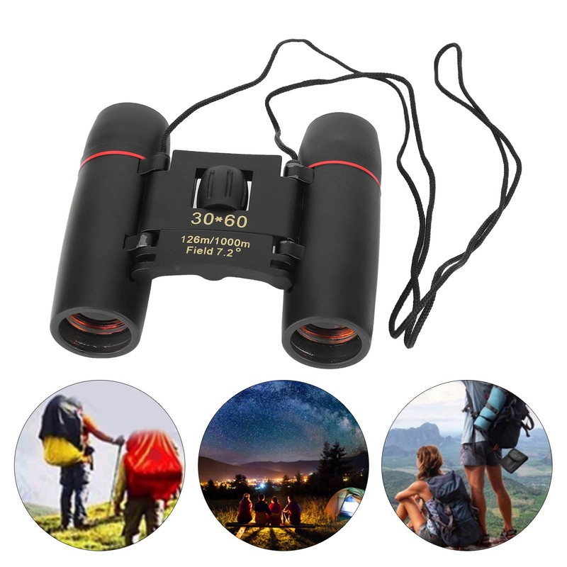 30x60 Zoom High Definition Folding Binocular Telescope for Outdoor Travel