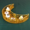 Ramadan Iron Tray Moon Star Shaped Eid Mubarak Dessert Tray