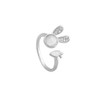 Cute Rabbit Carrot Open Stacking Ring for Women Teen Girls