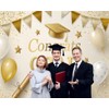 Graduation Backdrop Class of 2025 10x8ft Soft Gold Congrats Grad