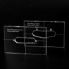Musiclily Pro CNC Accurate Acrylic Single Coil Pickup Routing Template