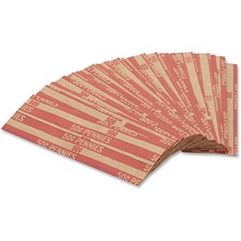 2 Set Coin-Tainer 30001 Flat Coin Wrappers, Pennies, 50, 1000 Wrappers/Box
