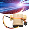 G1/2in Male Water Flow Sensor Counter Brass Hall Flowmeter DC