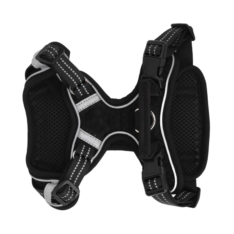 Dog Harness Adjustable Comfortable Reflective Strip Safety Mesh Dog Vest
