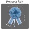 6pcs 7inch Large Pull Bows Wrapping Pull Bow Ribbon Blue,Blue