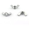 1/4-20 Wing Nuts, Zinc Plated Steel, 10 Pack