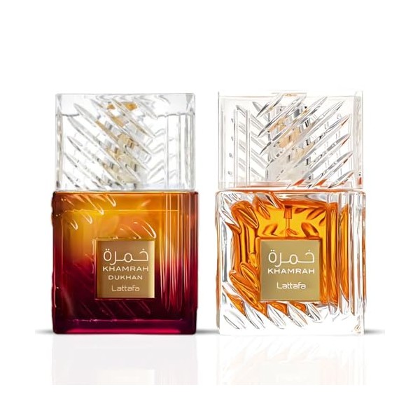 Lattafa Khamrah & Khamrah Dukhan Eau De Parfum Sprays 100ML