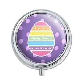 Cute Rainbow Happy Easter Egg Pill Case Trinket Gift Box