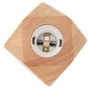 Wooden Diamond Lamp Base E27 Socket Modern Small Wood Table