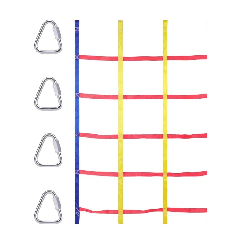 Rainbow Craft Ninja Warrior Hanging Climbing Obstacle Course Set