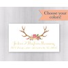 40ct - Deer Antler Address Labels, Christmas Card Return Address