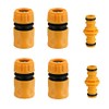 Set of 6 Garden Hose Connectors Set, 4 Pcs Hose
