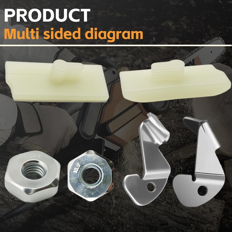 AZXX Chain Catcher Bar Nuts Chainsaw Parts Kit 6 Pcs