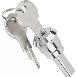 1 Set Universal Stainless Toolbox Lock, Toolbox Lock Iron Cabinet Insert Linkage Drawer Locks Set, 180° Rotation Unlocking (1 Fastening tab and 2 Keys,1 Cylinder)