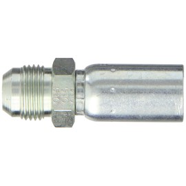 EATON Weatherhead Coll-O-Crimp 06U-510 Male Rigid Fitting, SAE 37 Degree, Low Carbon Steel, 3/8" Hose ID, 5/8" Tube Size