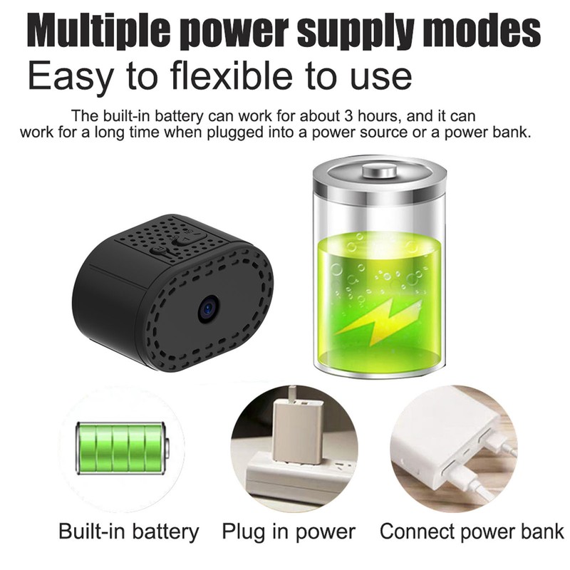 WiFi Wireless Mini Camera 1080P HD Night Vision Motion Detection