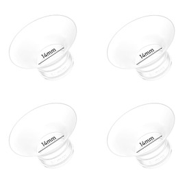 4pcs Flange Inserts 14mm Compatible with Momcozy M9/M6/M5/V1 Pro/V2 Pro/S12 Pro/S9 Pro Wearable Breast Pump, for Momcozy Breast Pump Replacement Parts, Reduce 24mm Nipple Tunnel Down to 14mm