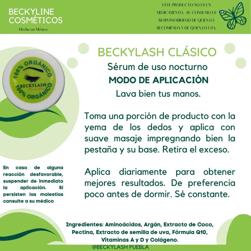 Tratamiento Alargador Para Pestañas Y Cejas Beckylash