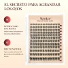 Pestañas Extensions Kit 144 Piezas H02 Curvatura D 8-18 Mm