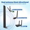 Eightwood WiFi Antenna High Gain Wi-Fi 6E antenna, Triple Band