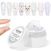 MIZHSE Solid Builder Gel, Aurora White Non-Sticky Hard Gel 3D