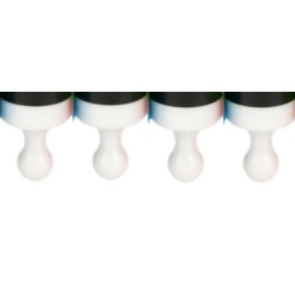 Wukong Pack of 24 Strong Magnets for Magnetic Board, Black Small Fridge Magnets for Fridge, Magnetic Board, Office, Pin Board